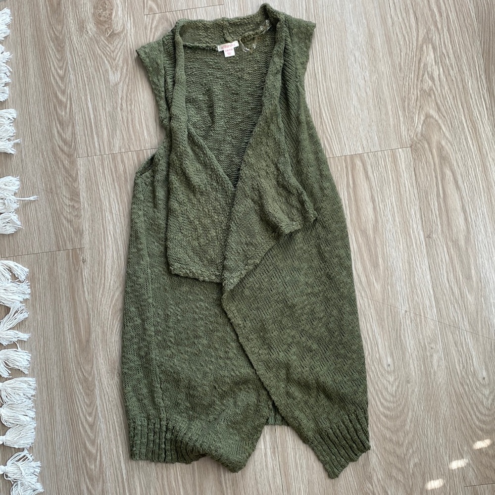 Knit Olive Vest